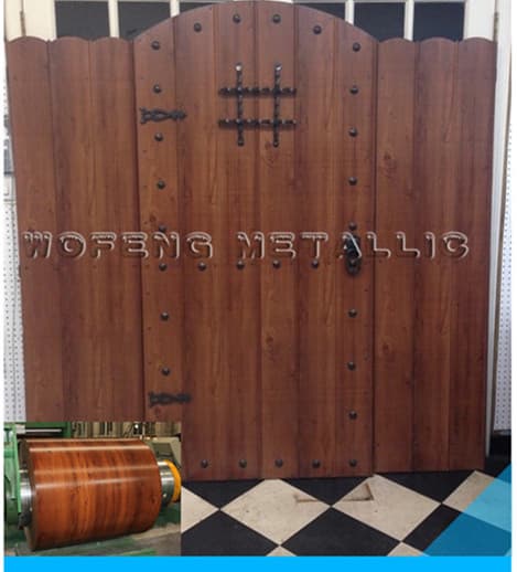wooden grain prepainted ppgi for steel door
